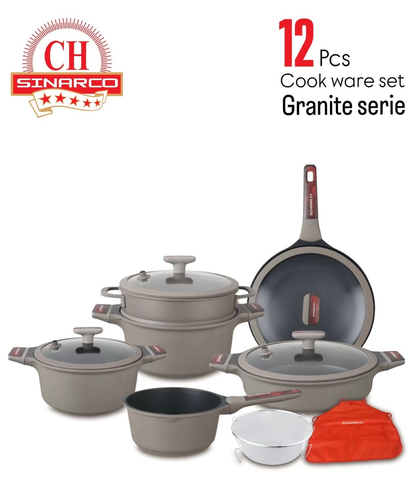 BATTERIE DE CUISINE SINARCO 12PCS